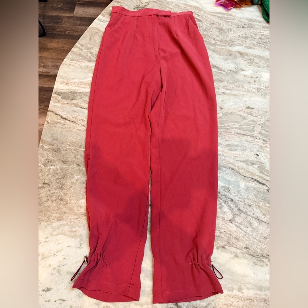 The Fifth Label Red Ankle Tie Jogger Pants Size S US 4
